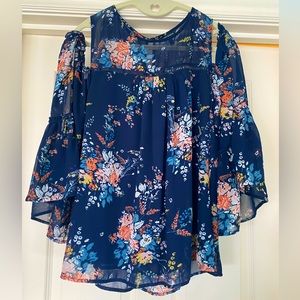 Lucky brand off shoulder longsleeve tank top